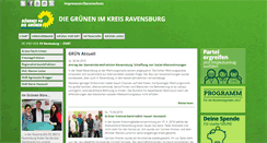 Desktop Screenshot of gruene-rv.de